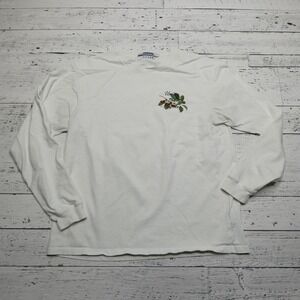 Union Los Angeles Shirt Mens Large White‎ Old Fashioned Graphic Long Sleeve USA